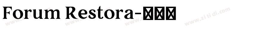 Forum Restora字体转换